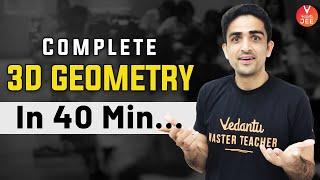 Quick Revision of 3d Geometry Class 12 | JEE Main 2022 [IIT JEE Physics] | Vedantu JEE