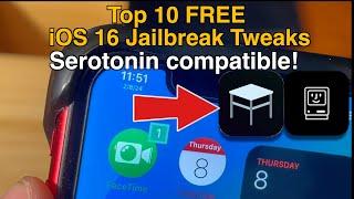 Top 10 FREE iOS 16 Jailbreak Tweaks! [Serotonin/Roothide]