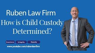 How is child custody determined in Maryland?