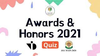 Awards & Honors 2021 GK NIFT NID NATA UCEED CEED |  Ignite India Education