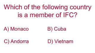 General Knowledge MCQ: GK MCQ Question and Answer on IFC