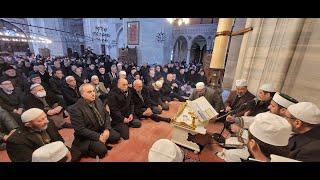 Şehzadebaşı Camide Depremzeler için Kuran okudu Dualar edildi