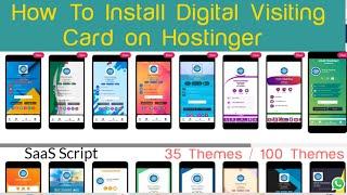 How to Install Digital Visiting Card on Hostinger | Digital Visiting Card Saas Script