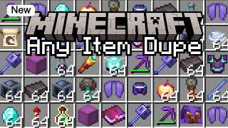 How To INSTANTLY Dupe ANY Item In Minecraft 1.21+ -Tutorial- (Super Op Dupe Glitch)