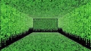 Neon Digital Code Matrix Motion 4K Background Green Screen Animation Video