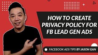 How to Create Privacy Policy for FB Lead Gen Ads?