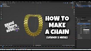 How To Make A Custom Chain In GTA 5 RP (FiveM) | Quick Blender Chain Tutorial | Sollumz Blender