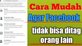 Cara Agar Facebook tidak bisa di tag orang lain #facebook #tag #cara #tutorial