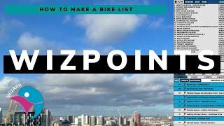 Make a Pointing bike list for the Knowledge