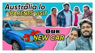 2 SURPRISES IN 1 VIDEO  | PARENTS FROM INDIA TO AUSTRALIA ️ | NEW CAR  | NACH ️