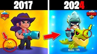 La EVOLUCIÓN de BRAWL STARS  (2017-2024) HISTORIA 