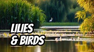 Water lilies and birds watching in Danube Delta, Romania