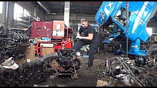 OM501LA engine - mileage 1 million - Mercedes Actros first overhaul. Part 1 - Disassembly