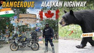 Alaskan Highway Full ah பயமுறுத்துகிறது | World Ride Leg 3 Day 15 @CherryVlogsCV