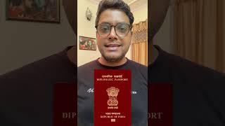 Types of Indian Passport & their color #shorts