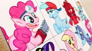 Drawing FRIDAY NIGHT FUNKIN'-Pinkie Pie(My little Pony) Elements of Insanity/Pibby Twilight Sparkle