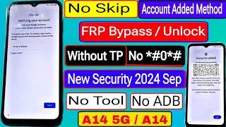 Samsung FRP Bypass 2024 || All Android 12-13-14 || Samsung A14 5G / A14 FRP Bypass | No TalkBack