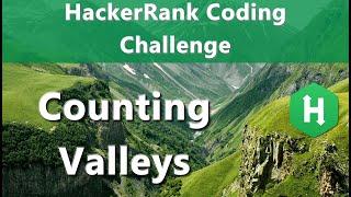 Valley Count HackerRank Coding Challenge Solution