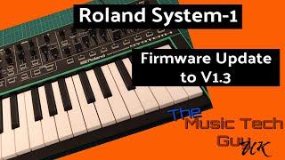 Upgrading the Roland System-1 firmware to v1.3