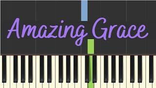 Easy Piano Tutorial: Amazing Grace with free sheet music