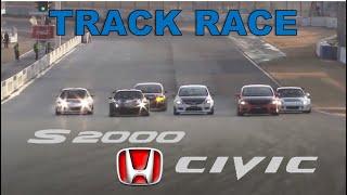 Track Race #105 | [ENG CC] Tuners Battle Honda Civic Type R  vs S2000