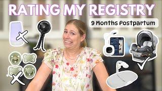 Rating my BABY REGISTRY 9 Months Postpartum: Baby Registry Favorites, Skips, & Must-Haves! | Part 1