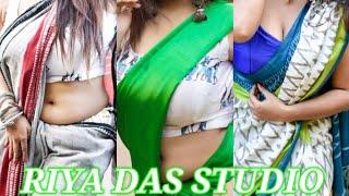 Saree lover | Saree Fashion | Saree video | only Desi Blouseless Saree | Riya Das Studio