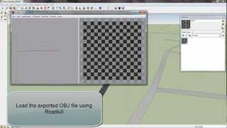 UV Mapping a Road using SketchUV and Roadkill