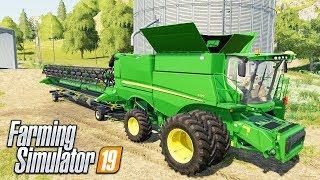 FS19- FIRST LOOK GAMPLAY ON AMERICAN MAP & TESTING THE JD S790!