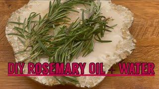 How To Make Rosemary Oil + Water | DIY | For FAST Hair Growth