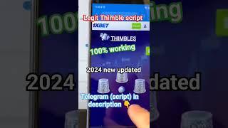 Thimbles hack script | 100% working telegram channel in description #1xbet #thimbles #1xbethack