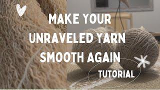 How to Revive Your Unraveled, Unruly Yarn For Sustainable Fashion #sustainability