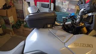 Shad E091CL Click System Tank Bag Installation on my VStrom 800DE #motorcycle  #suzuki #vstrom