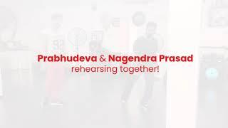 Prabhudeva master and Nagendra Prasad master rehearsing together!