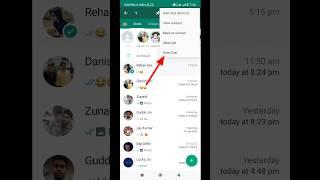 How to Hide Contact/Chat on gb WhatsApp Setting #shorts