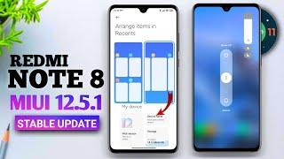 REDMI NOTE 8 MIUI 12.5.1 STABLE UPDATE FIRST LOOK | REDMI NOTE 8 MIUI 12.5 | REDMI NOTE 8 ANDROID 11