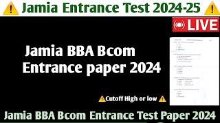 Jamia BBA Bcom entrance 2024 Jamia BBA Bcom entrance students Jamia BBA Bcom entrance 2024