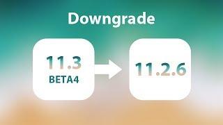 How to Downgrade iOS 11.3 Beta 6/Beta 5/Beta 4 to iOS 11.2.6 in 1 Click. Safe & Easy