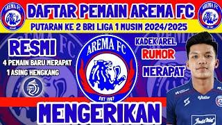 RESMI - DAFTAR PEMAIN AREMA FC PUTARAN KE2 - BRI LIGA1 MUSIM 2024/2025 - BERITA AREMA - KABAR AREMA