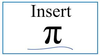 How to Insert the Pi Symbol in Microsoft Word  π π π