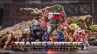 Transformers Rise of the beasts stop motion SS102 Optimus Prime/SS101 scourge