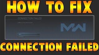 HOW TO FIX Connection Failed "Unable to access online services" Loading Bug In COD Modern Warfare