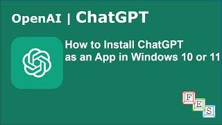 How to Install ChatGpt as an App in Windows 10 or 11