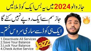 2024 New! Jazz Balance Save Kaise Kare | Jazz balance save code 2024 | Jazz services deactivate 2024