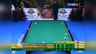 Miss Billiards 2010, Melikhova, Shmatchenko - Mukhortova, Milovanova. Miss Billiards, semi final