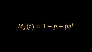 Moment Generating Function of the Bernoulli Distribution