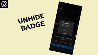 How to Unhide Threads Badge on Instagram