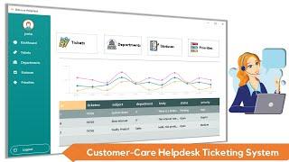 Complete Customer Care Helpdesk Ticketing System using C# + MySQL with Live Charts