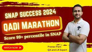 SNAP Success 2024 - QADI Marathon | Important LR topics for SNAP 2024 | MBA Karo