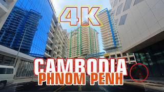 [4K] Phnom Penh Driving Tour 2024 Best Skyscrapers, High Rise Building & Skyline #PhnomPenh2024 #KH